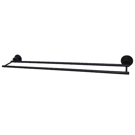 Kingston Brass BAH821330MB Concord 30" Double Towel Bar, Matte Black BAH821330MB